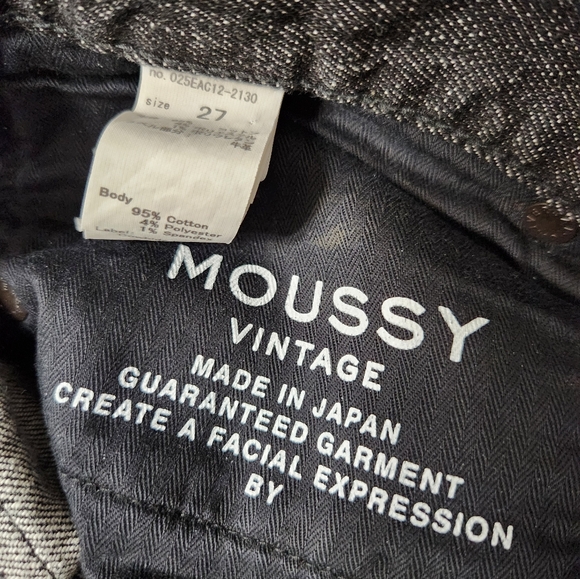 MOUSSY Vintage Diana Black Distressed High Rise Skinny Jeans 27 - Picture 6 of 6